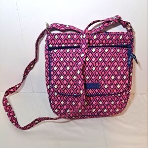 Vera Bradley Katalina Pink Diamonds Hipster Crossbody Handbag/Purse